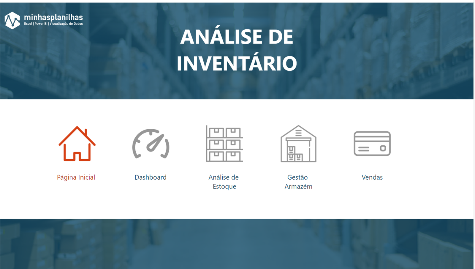 dashboard Power BI para Análise de Inventário